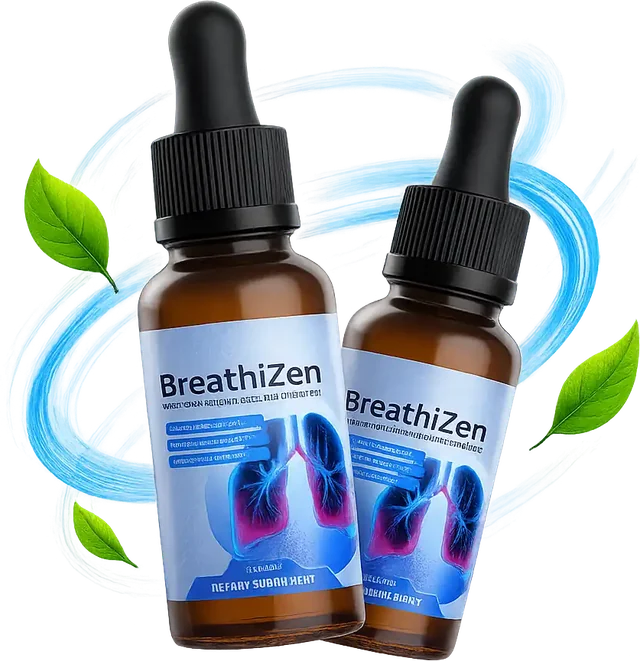 2 bottles of BreathiZen herbal breathing comfort spray
